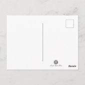 Hot Pink 1920er Flapper Dress Art Deco Postkarte (Rückseite)