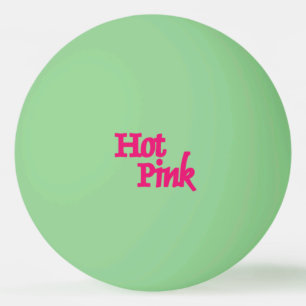 Hot Pink 1 sterngrüne Tischtennisplatte Tischtennisball