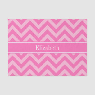 Hot Pink #2 Cotton Candy LG Zickzack Name Monogram Seidenpapier