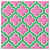 Hot Pink #2, Emerald, Whirlpool, Quatrefolie #5DS Stoff (Nahaufnahme)