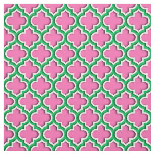 Hot Pink #2, Emerald, Whirlpool, Quatrefolie #5DS Stoff