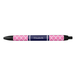 Hot Pink 2 Welch marokkanische #5 Navy Blue Name M Kugelschreiber