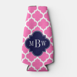 Hot Pink#2 Welches marokkanische #5 Navy 3 Monogra Flaschenkühler