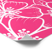 Hot Pink 30th Birthday Party Welcome Poster (Ecke)