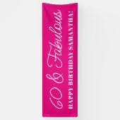 Hot Pink 60 und fabulous Banner (Vertikal)