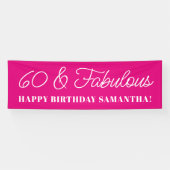 Hot Pink 60 und fabulous Banner (Horizontal)