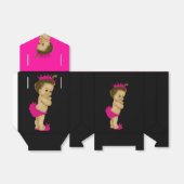Hot Pink African American Baby Girl Dusche Geschenkschachtel (Ungefaltet)