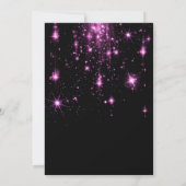 Hot Pink Alcohol Ink Galantine's Day Invitation (Rückseite)