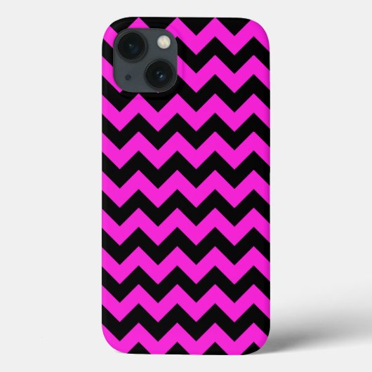 Hot Pink and Black Case-Mate iPhone Hülle (Rückseite)