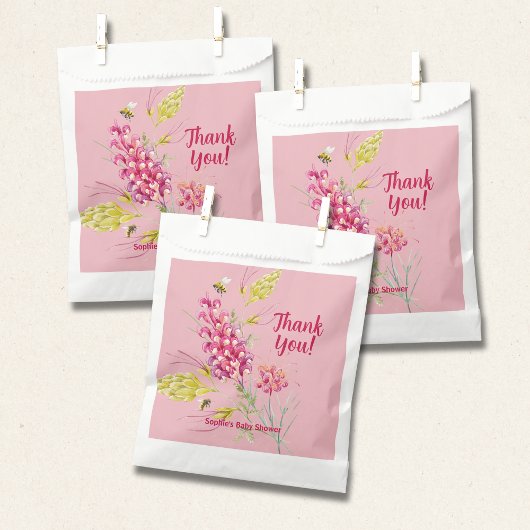 Hot Pink And Bumble Bee A Sweet Little Bee Geschenktütchen