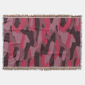 Hot pink and Burgundy Camo Decke (Vorderseite)