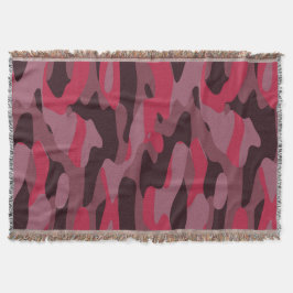 Hot pink and Burgundy Camo Decke