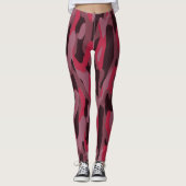 Hot pink and Burgundy Camo Leggings (Vorderseite)