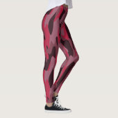 Hot pink and Burgundy Camo Leggings (Rechts)