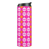 Hot pink and orange tumbler thermosbecher (Nach links gedreht)