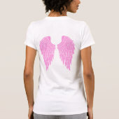 Hot Pink Angel Wings T-Shirt (Rückseite)