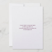 Hot Pink Aquamarin Paisley Post Wedding Einladung (Rückseite)