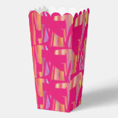 Hot Pink Art Popcorn Box Geschenkschachtel (Rückseite)