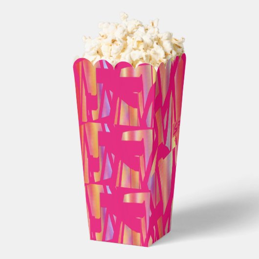 Hot Pink Art Popcorn Box Geschenkschachtel (Geplatzt)