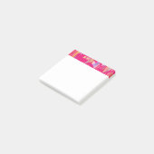 Hot Pink Art Whitepaper Post-it Klebezettel (angewinkelt)