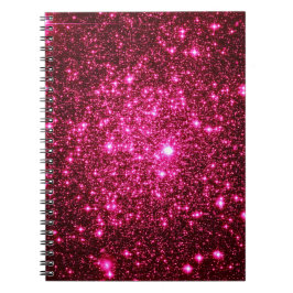 Hot Pink Astral Glitzer Notizblock