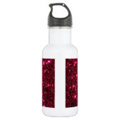 Hot Pink Astral Glitzer Trinkflasche (Rückseite)