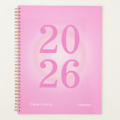 Hot Pink Aura Big Year Planner Planer (Vorderseite)