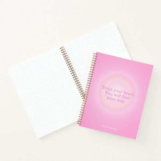 Hot Pink Aura Message Notebook Notizblock (Innenseite)