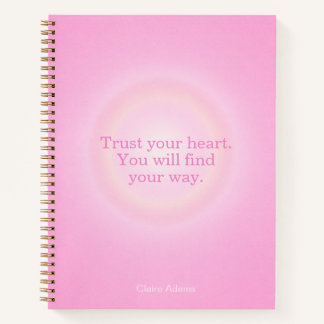 Hot Pink Aura Message Notebook Notizblock