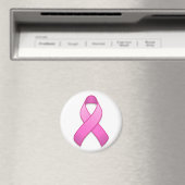 Hot Pink Awareness Ribbon Magnet (In Situ (Geschirrspüler))