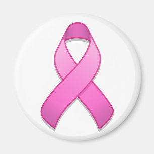 Hot Pink Awareness Ribbon Magnet