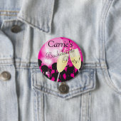 Hot Pink - Bachelorette Diva Girls Nacht Ausflug Button (Beispiel)