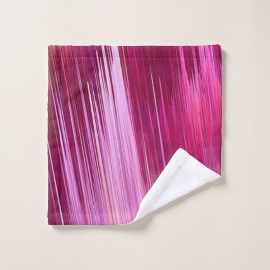 Hot Pink Badezimmer Handtuchhalter Set (Waschlappen)