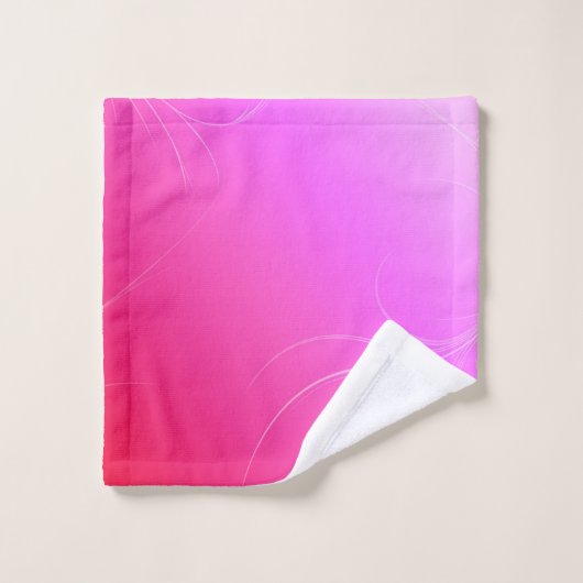 Hot Pink Badhandtuch Set (Waschlappen)