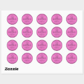 Hot Pink Bakery Sourdough Brot Danke Aufkleber (Blatt)