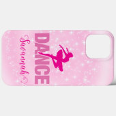 Hot Pink Ballerina Tanz Personalisiert Case-Mate iPhone Hülle (Rückseite (Horizontal))