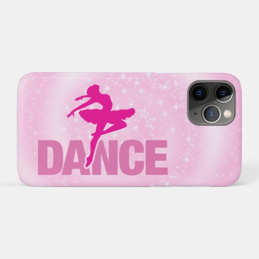 Hot Pink Ballerina Tanz Sparkasse Case-Mate iPhone Hülle (Rückseite (Horizontal))