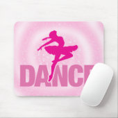 Hot Pink Ballerina Tanz Sparkasse Mousepad (Mit Mouse)