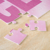 Hot Pink Ballerina Tanz Sparkasse Puzzle (Seite)