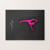 Hot Pink Ballet Dancer Puzzle (Horizontal)