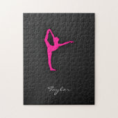 Hot Pink Ballet Dancer Puzzle (Vertikal)