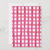 Hot Pink Barn Farm Tiere Baby Dusche Einladung (Rückseite)