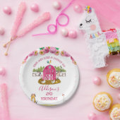 Hot Pink Barn Farmyard Animans Geburtstag Pappteller (Party)