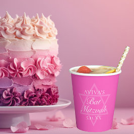 Hot Pink Bat Mitzvah Party Star von David Pappbecher