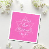 Hot Pink Bat Mitzvah Party Star von David Serviette