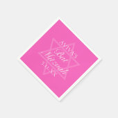 Hot Pink Bat Mitzvah Party Star von David Serviette (Ecke)