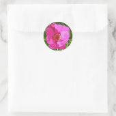 Hot Pink Beach Rose Digital Art Sticker (Tasche)
