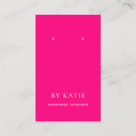 Hot-Pink-Benutzerdefinierte Ohrensichtkarte Visitenkarte