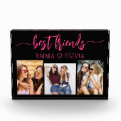Hot Pink Best Friends 3 Foto Collage Keepake (Vorderseite)