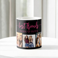 Hot Pink Best Friends 3 Foto Collage Keepake